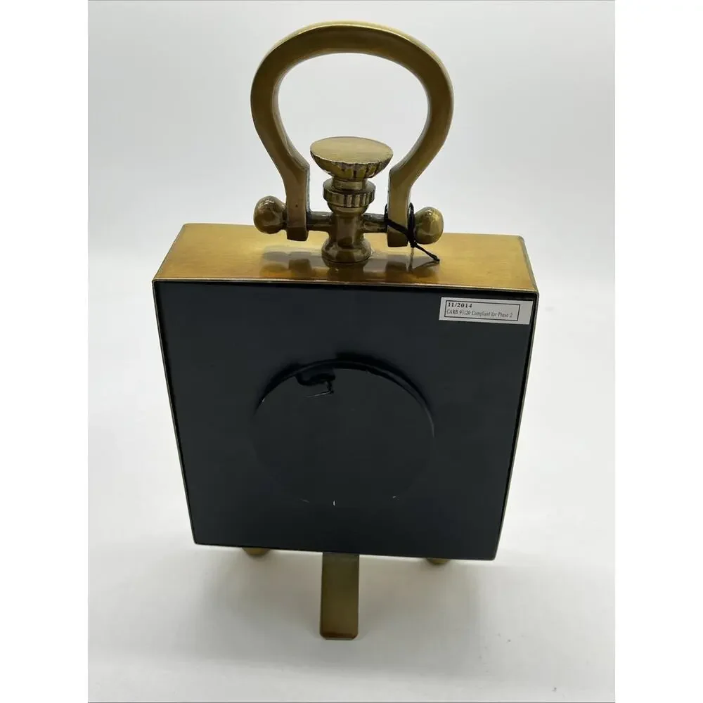 Nicole Miller Home Gold Retro table or mantle Clock 11”x6”